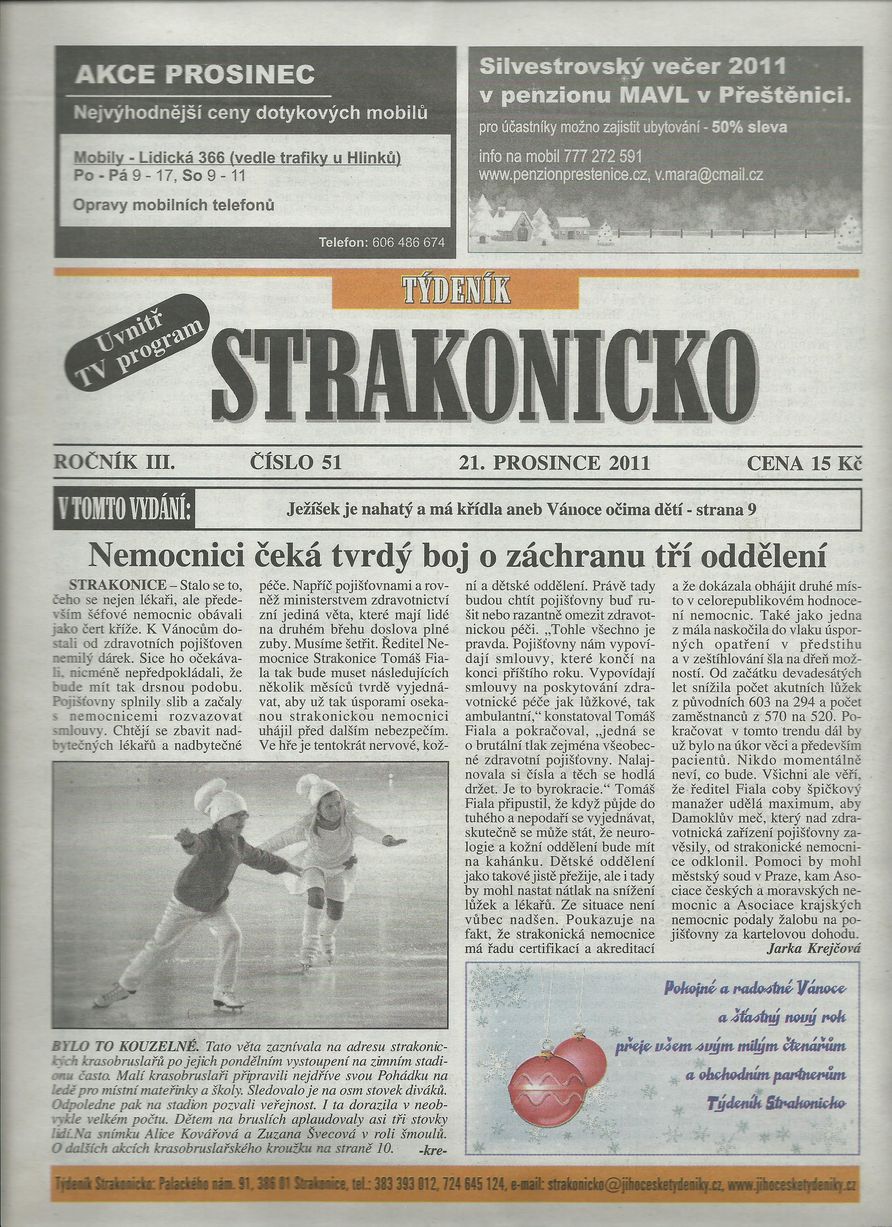 Týdeník Stakonicko -21.12.2011 - exhibice